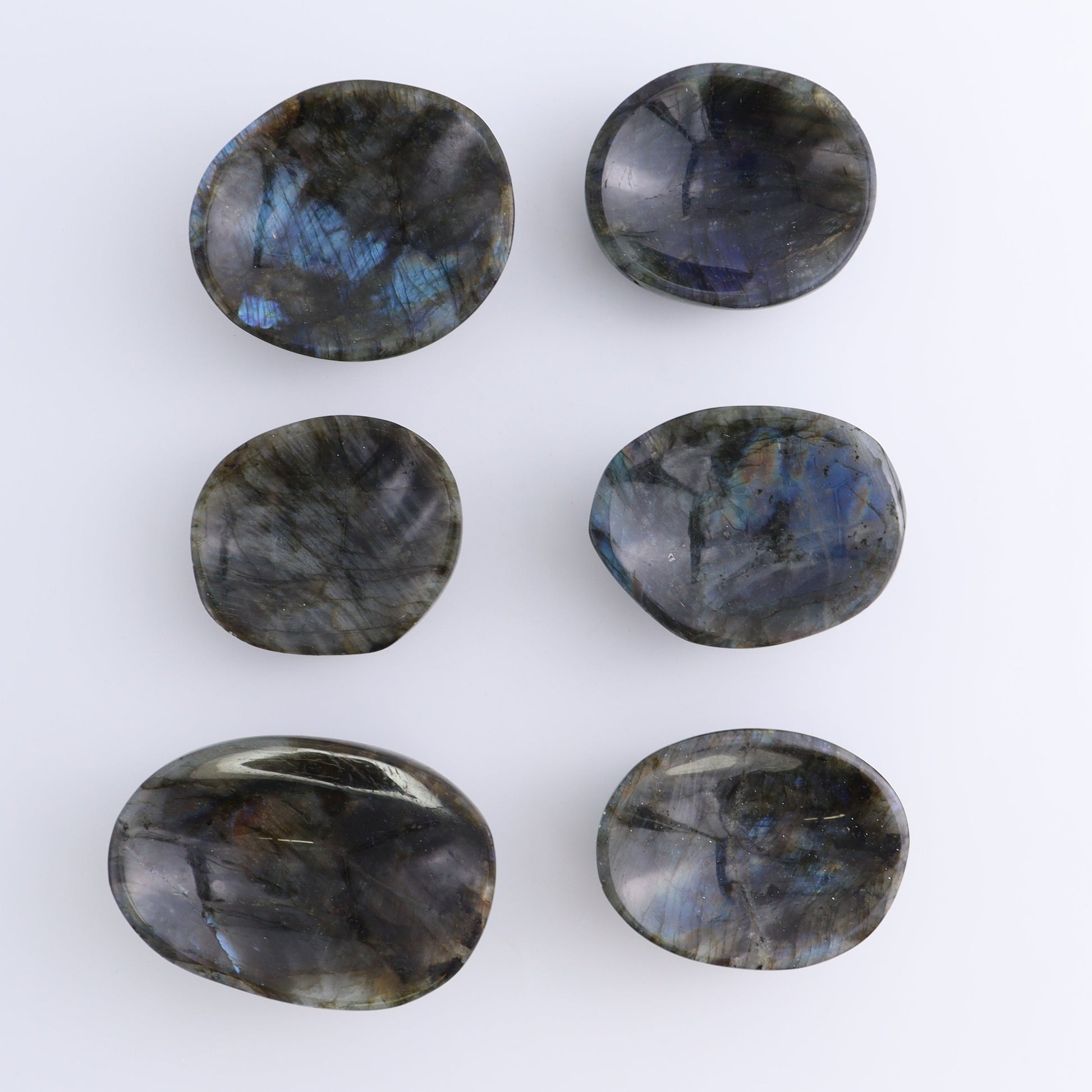 Labradorite Bowls Set of 11 - Expert Wholesale and Supplier of Wholesale Crystals & Bulk Gemstones, ["Bowls","Labradorite","Madagascar"]