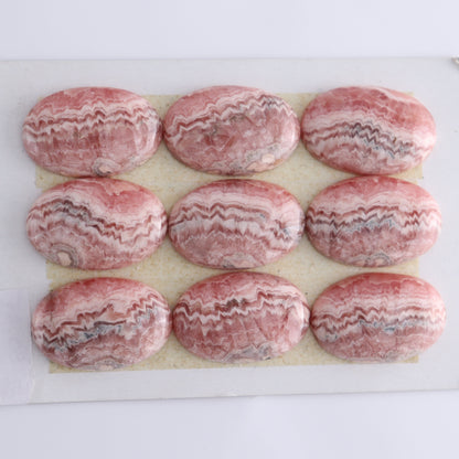Rhodocrosite Cabs Set of 9 - Expert Wholesale and Supplier of Wholesale Crystals & Bulk Gemstones, ["Cabs","Rhodochrosite"]