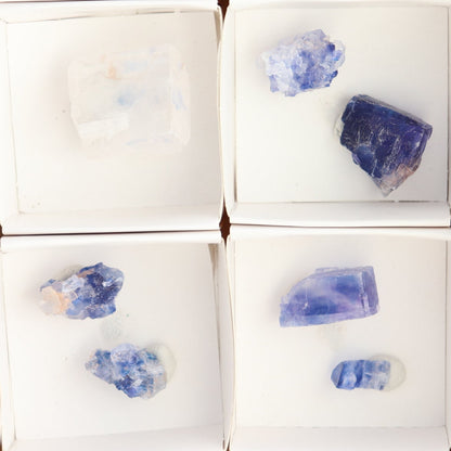 Canadian Blue Halite Rough Set of 17