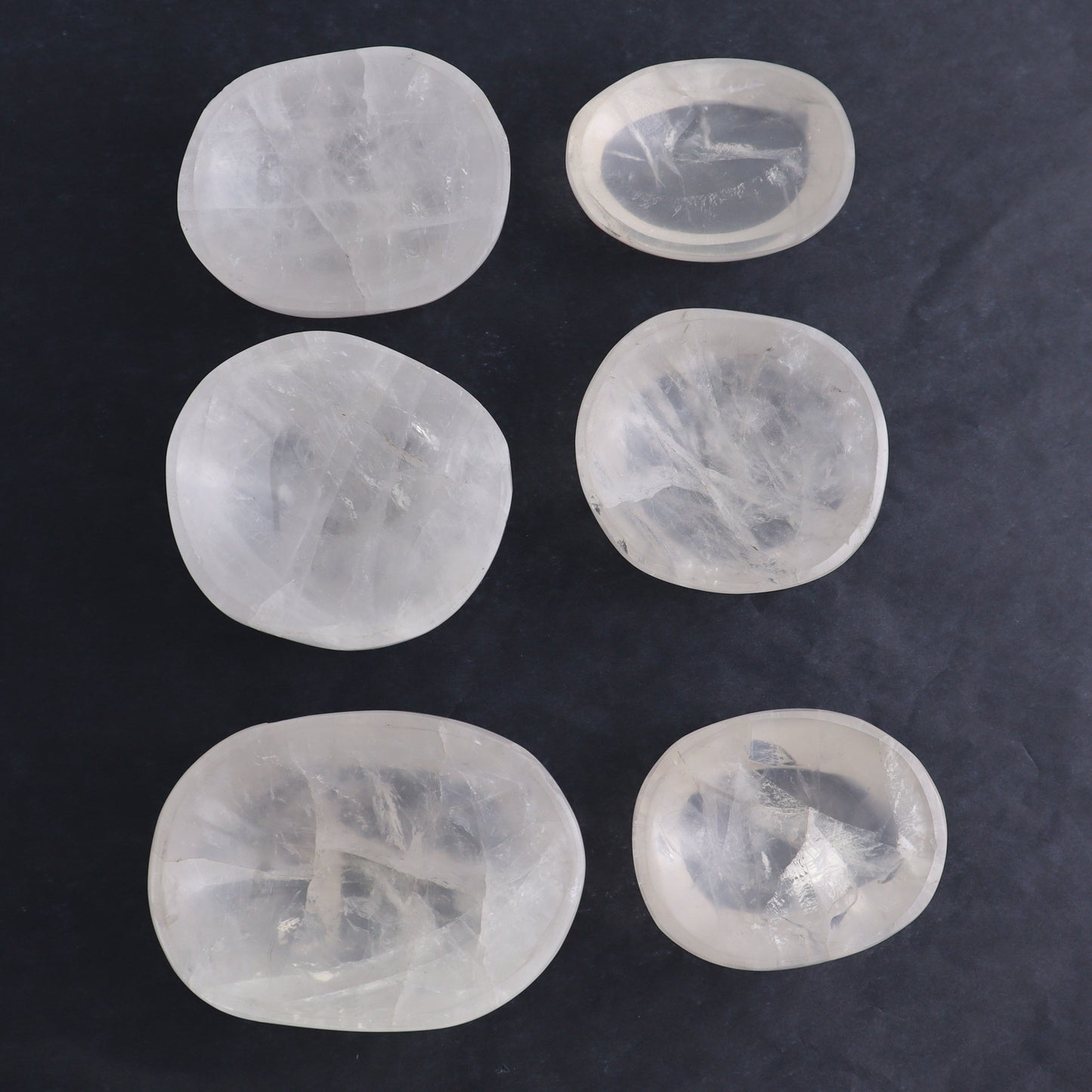 Clear Quartz Bowls Set of 6 - Expert Wholesale and Supplier of Wholesale Crystals & Bulk Gemstones, ["Bowls","Clear Quartz","Madagascar","Quartz"]