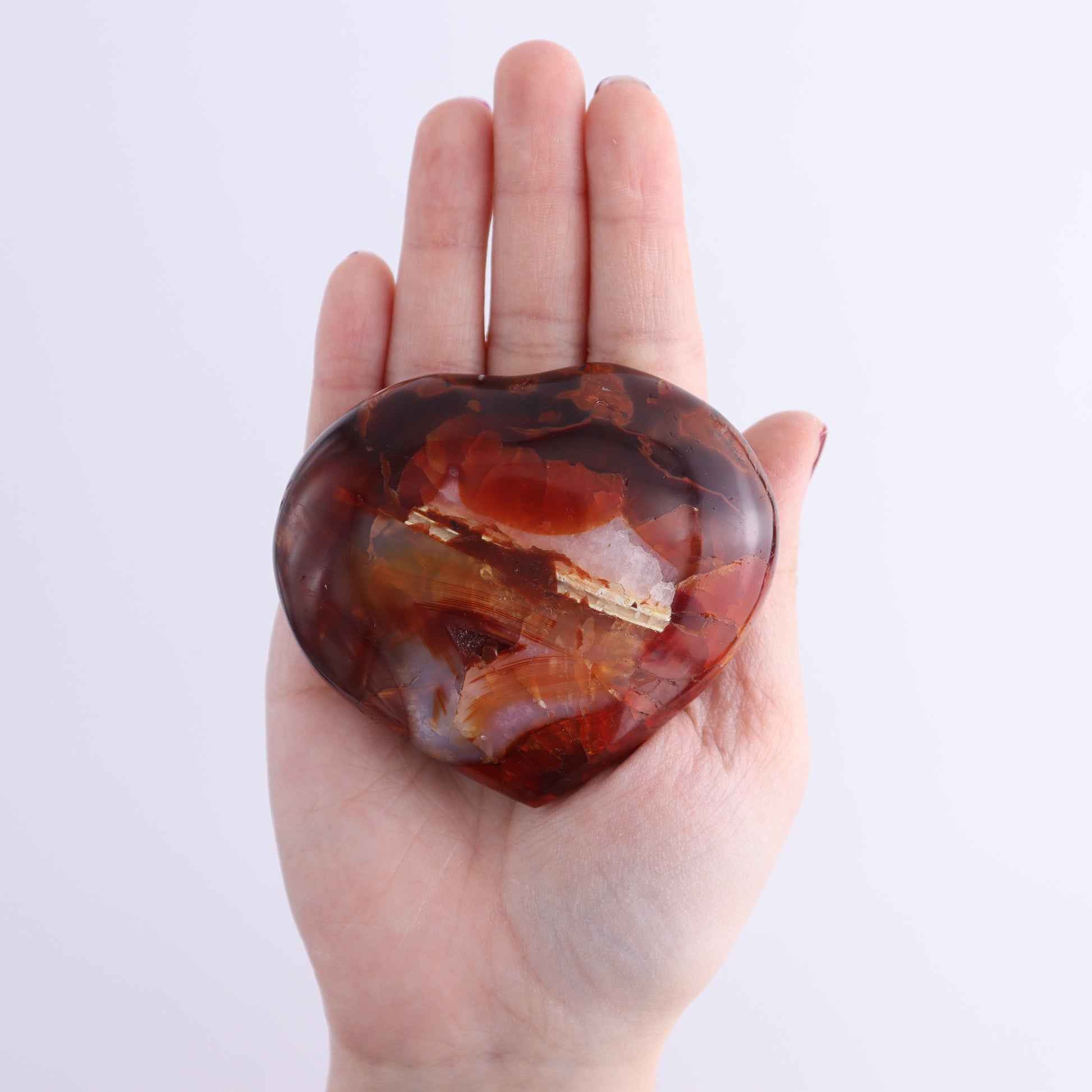 Carnelian Hearts Set of 8 - Expert Wholesale and Supplier of Wholesale Crystals & Bulk Gemstones, ["carnelian","Hearts","Madagascar"]