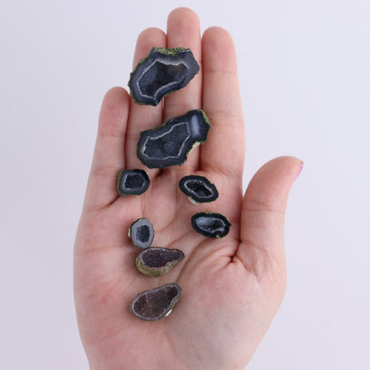 Tabasco Geode Pairs Set of 9 - Expert Wholesale and Supplier of Wholesale Crystals & Bulk Gemstones, ["Tabasco Geode"]