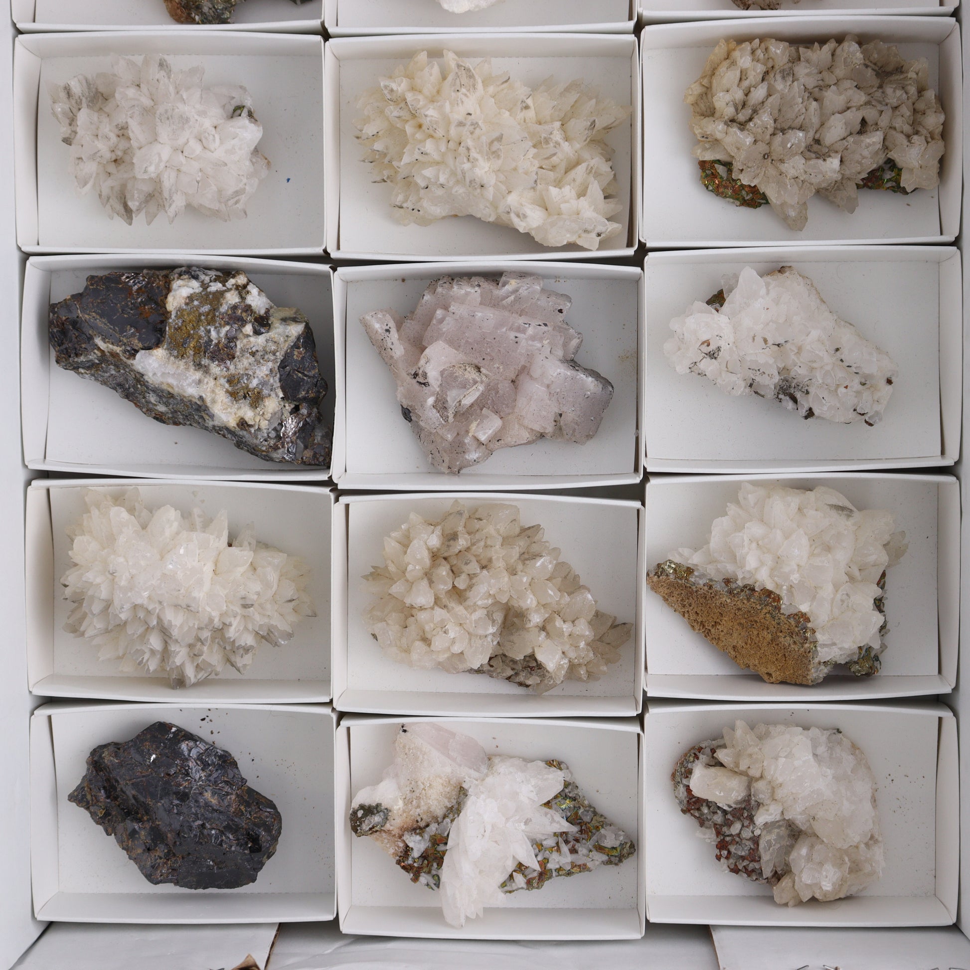 UV Reactive Calcite Flat Set of 18 - Expert Wholesale and Supplier of Wholesale Crystals & Bulk Gemstones, ["Calcite","Freeform","Freeforms","Mexico"]