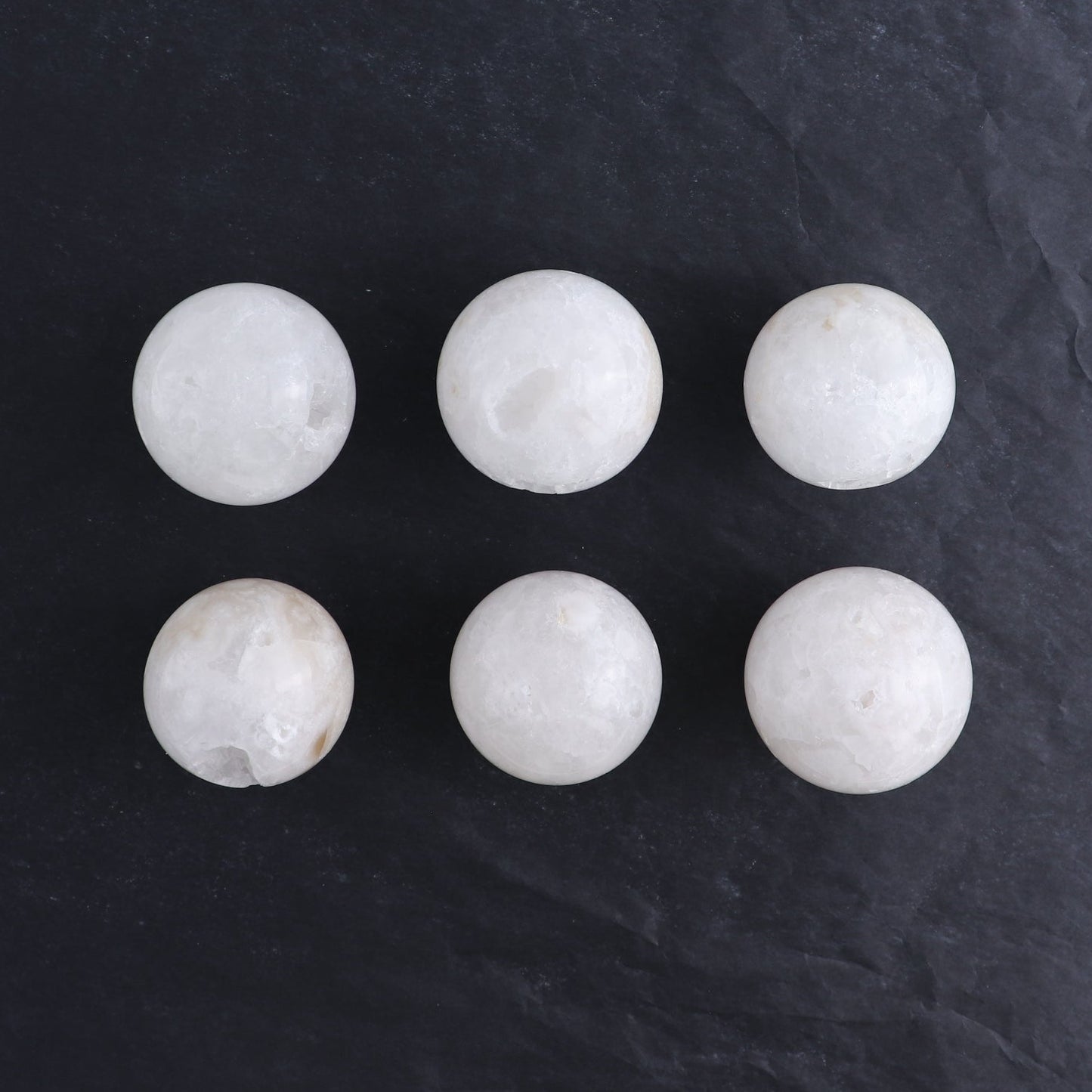 One Small White Quartz Sphere