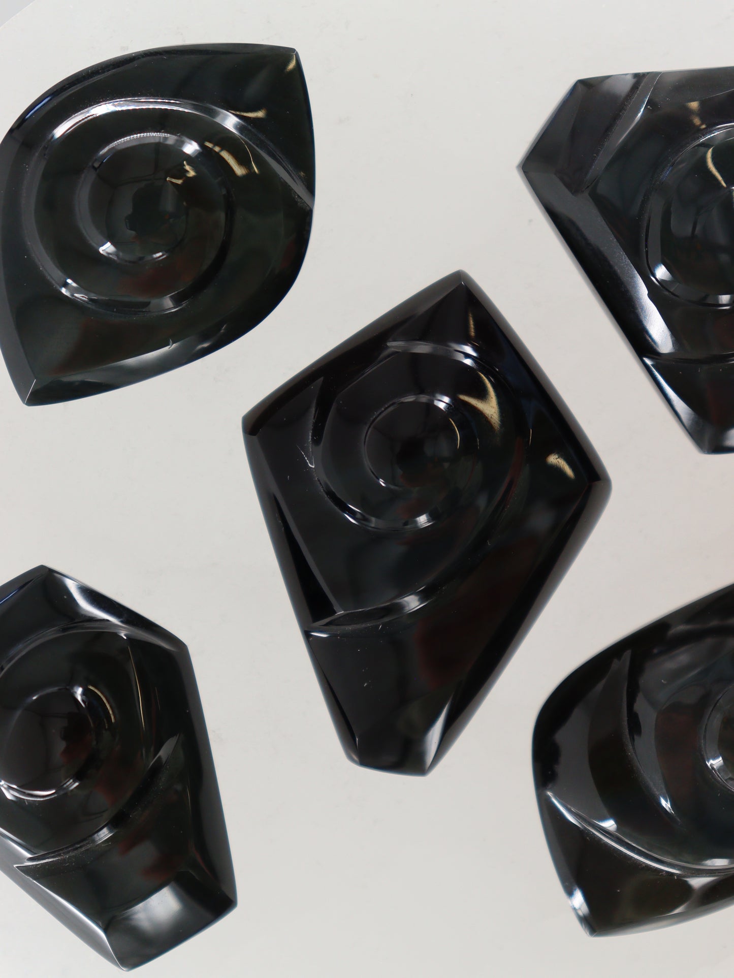 Rainbow Obsidian Cabs Set of 5