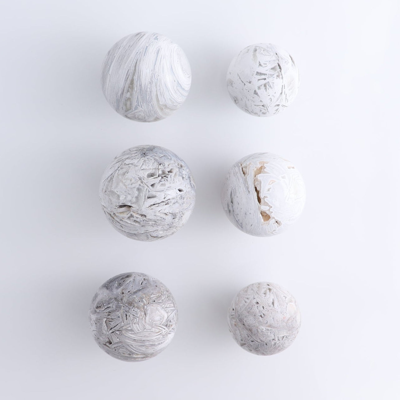 Agate Spheres Set of 6
