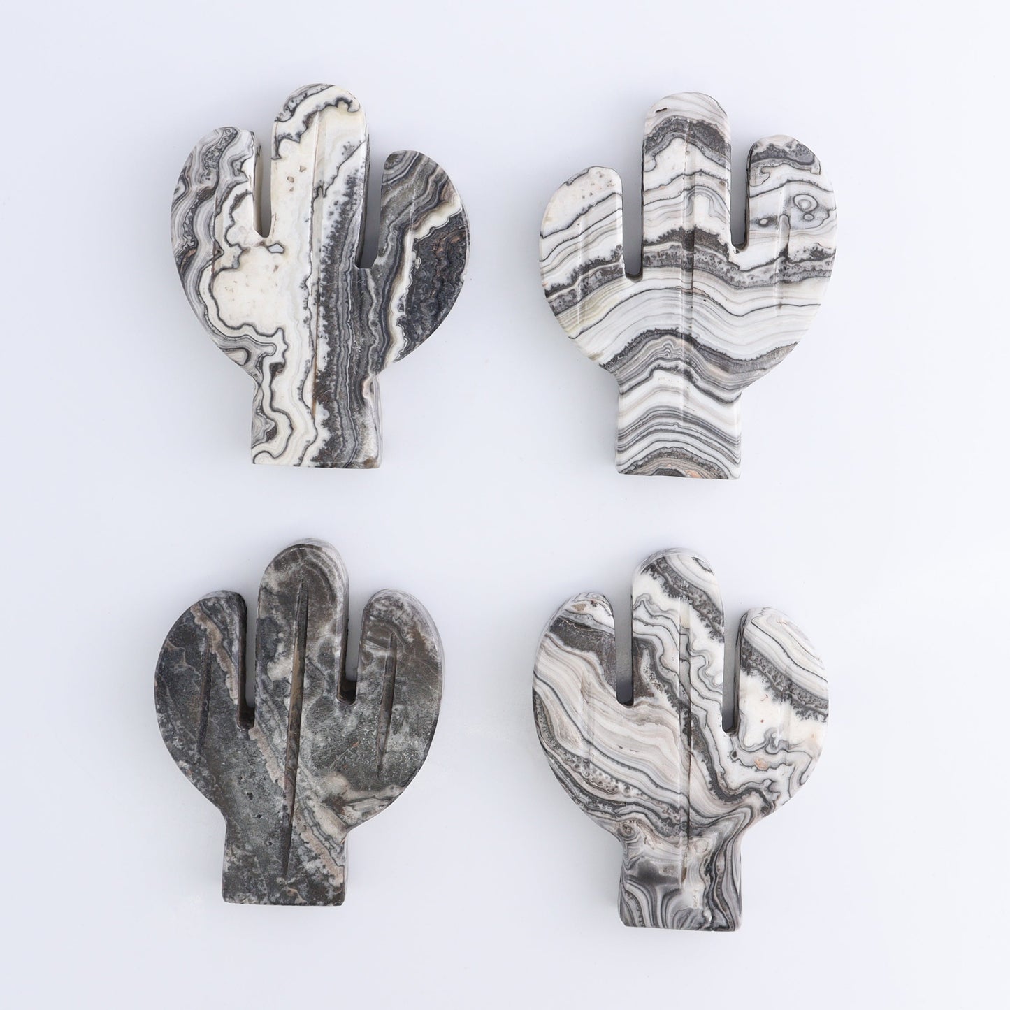 One Cactus Mexican Onyx/Calcite Black & White Zebra 12 cm - Expert Wholesale and Supplier of Wholesale Crystals & Bulk Gemstones, ["Cactus","Calcite","Catalog Onyx","Mexico","onyx"]