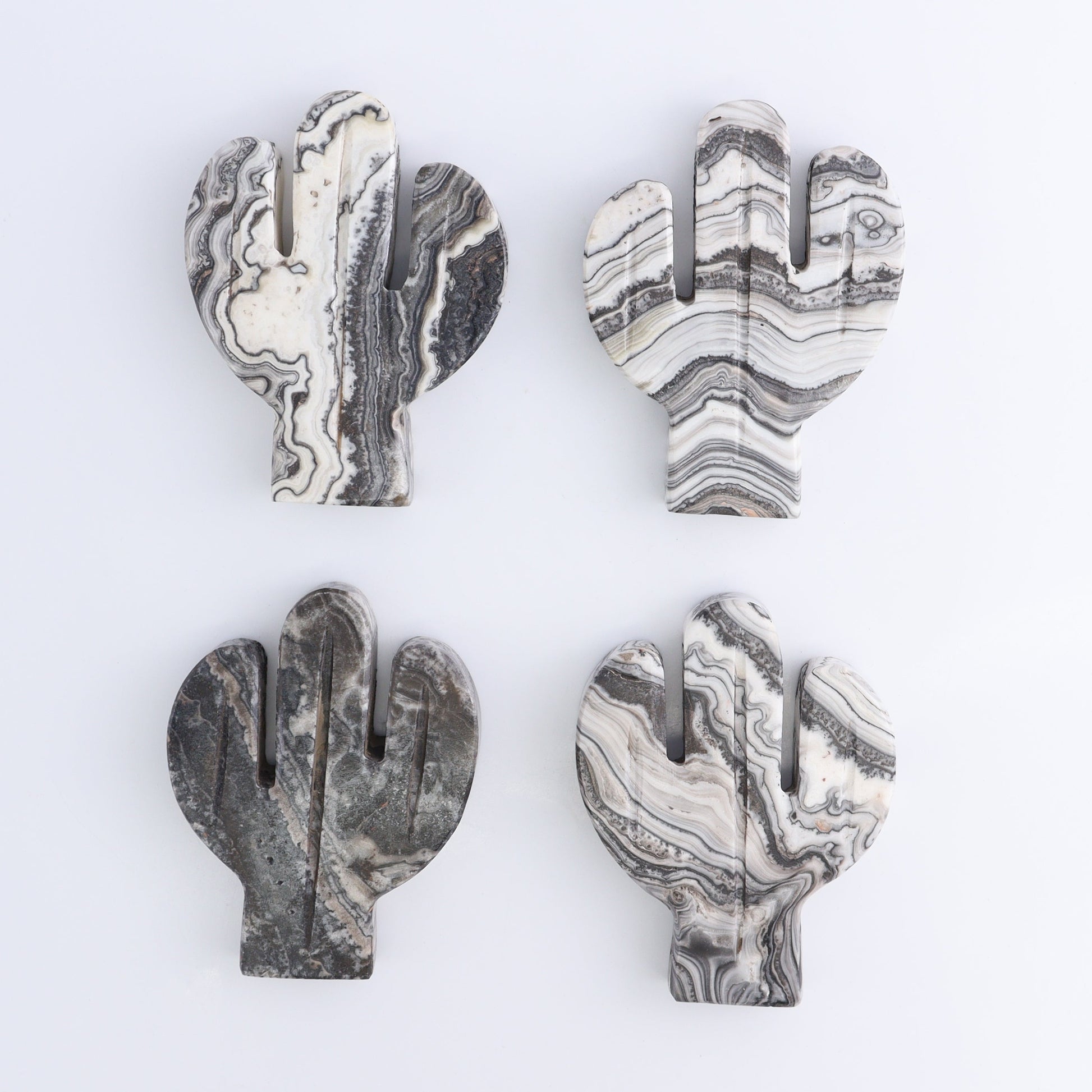 One Cactus Mexican Onyx/Calcite Black & White Zebra 12 cm - Expert Wholesale and Supplier of Wholesale Crystals & Bulk Gemstones, ["Cactus","Calcite","Catalog Onyx","Mexico","onyx"]