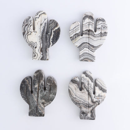 One Cactus Mexican Onyx/Calcite Black & White Zebra 12 cm - Expert Wholesale and Supplier of Wholesale Crystals & Bulk Gemstones, ["Cactus","Calcite","Catalog Onyx","Mexico","onyx"]