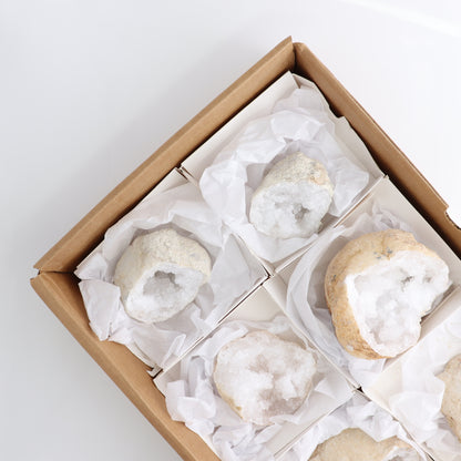 Quartz Geodes Set of 6