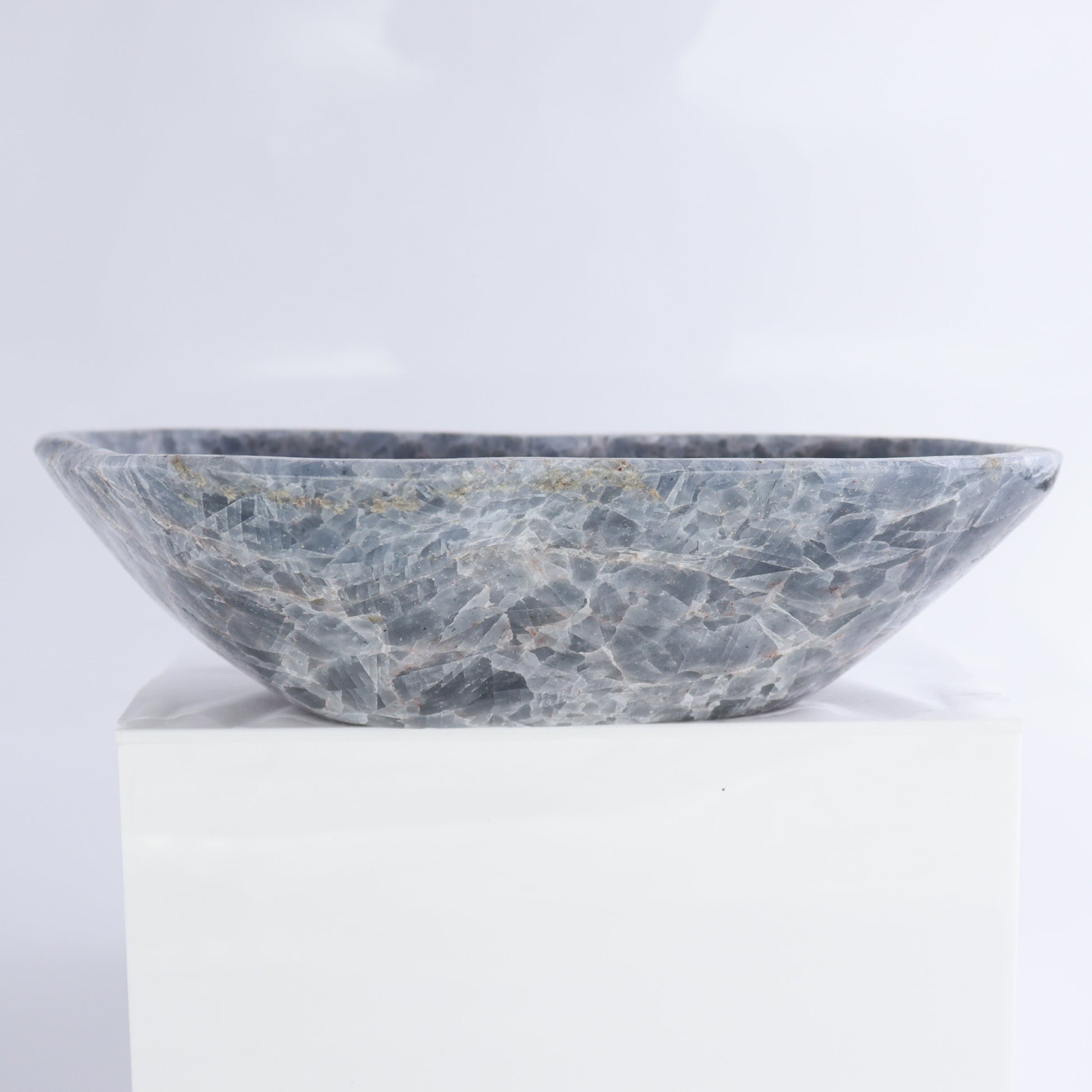 Blue Calcite Bowls Set of 3 - Expert Wholesale and Supplier of Wholesale Crystals & Bulk Gemstones, ["Blue Calcite","bowl","Bowls","Calcite","Mexico"]