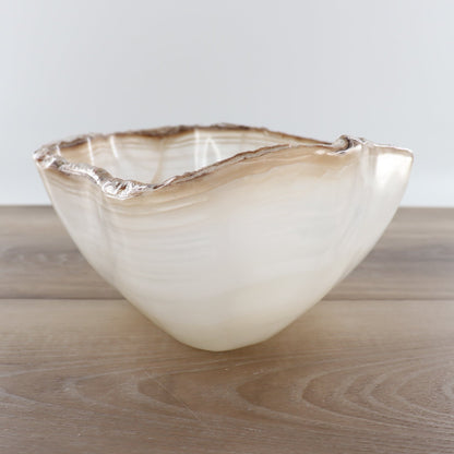Mexican Onyx/Calcite Bowl 12"
