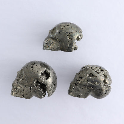 Pyrite Skulls Set of 3