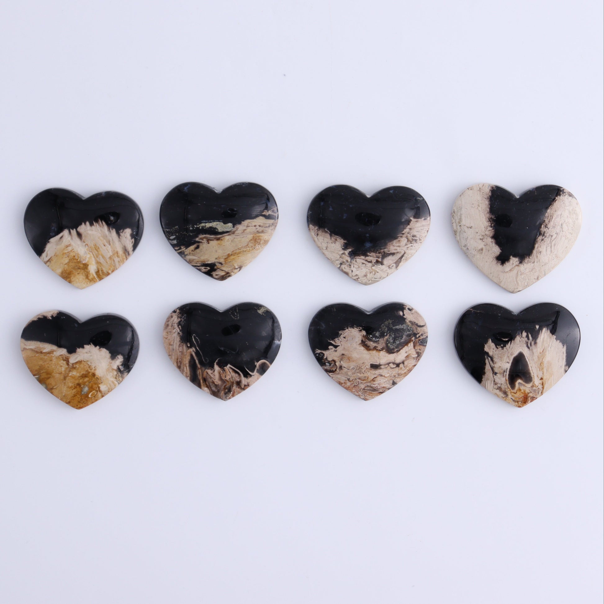One Palm Root Heart Cab - Expert Wholesale and Supplier of Wholesale Crystals & Bulk Gemstones, ["Cabs","Hearts","Palm Root"]