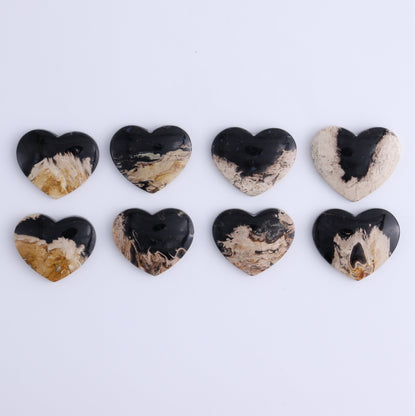 One Palm Root Heart Cab - Expert Wholesale and Supplier of Wholesale Crystals & Bulk Gemstones, ["Cabs","Hearts","Palm Root"]