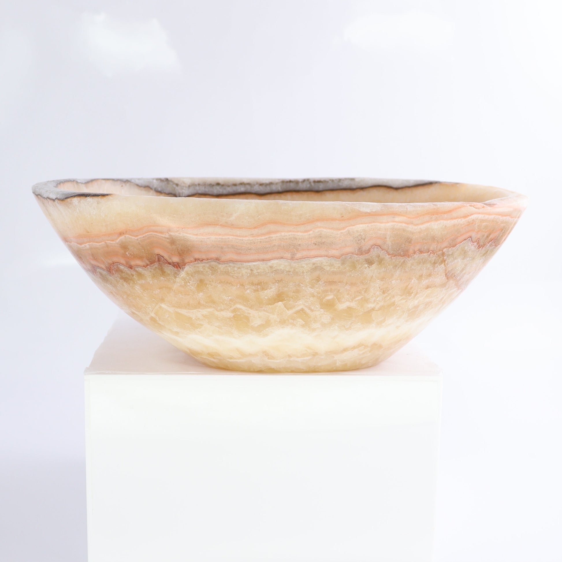 Mexican Onyx/Calcite Bowl - Expert Wholesale and Supplier of Wholesale Crystals & Bulk Gemstones, ["Bowls","Calcite","Mexico","onyx"]