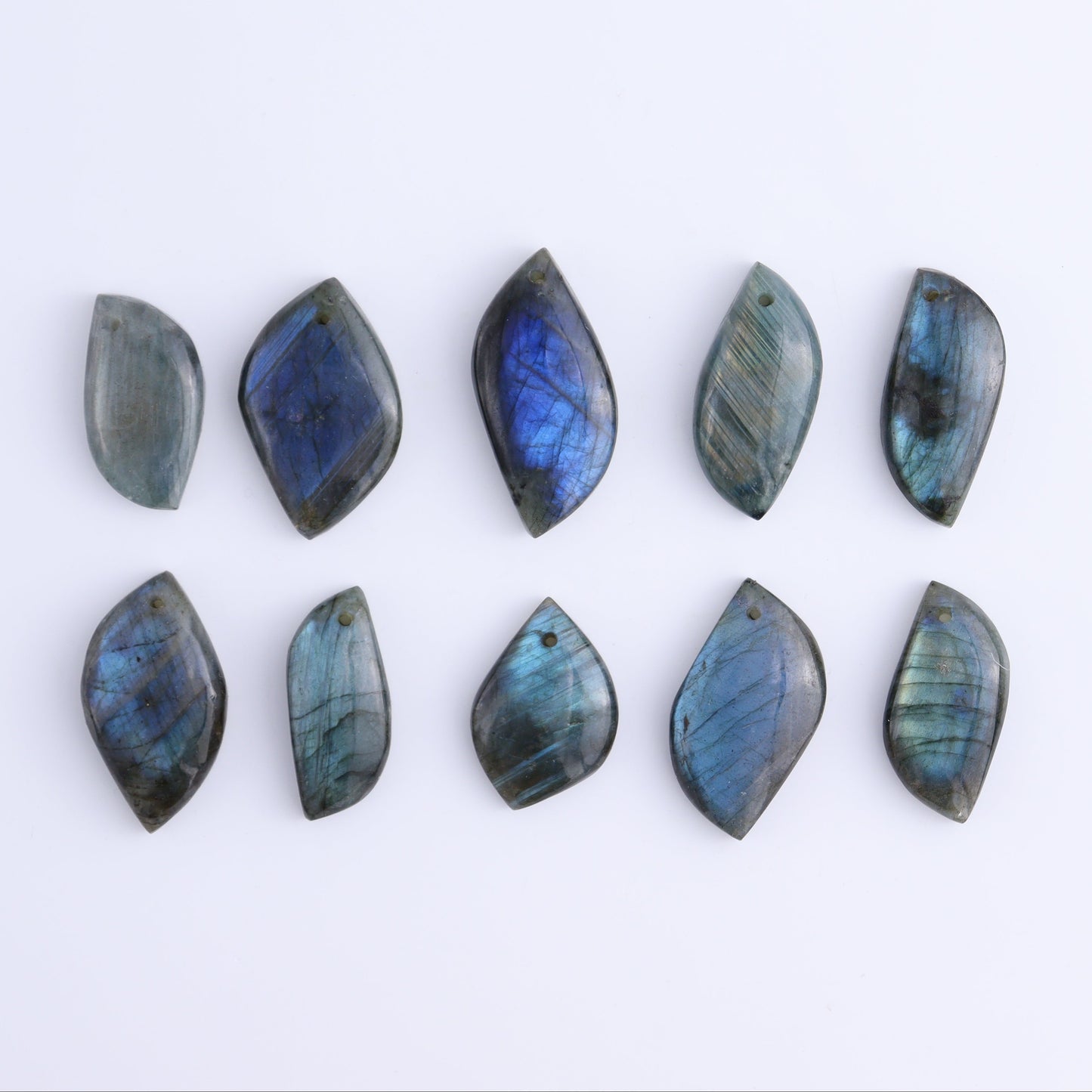 Labradorite Pendants Set of 10 - Expert Wholesale and Supplier of Wholesale Crystals & Bulk Gemstones, ["Labradorite","Pendant","Pendants"]
