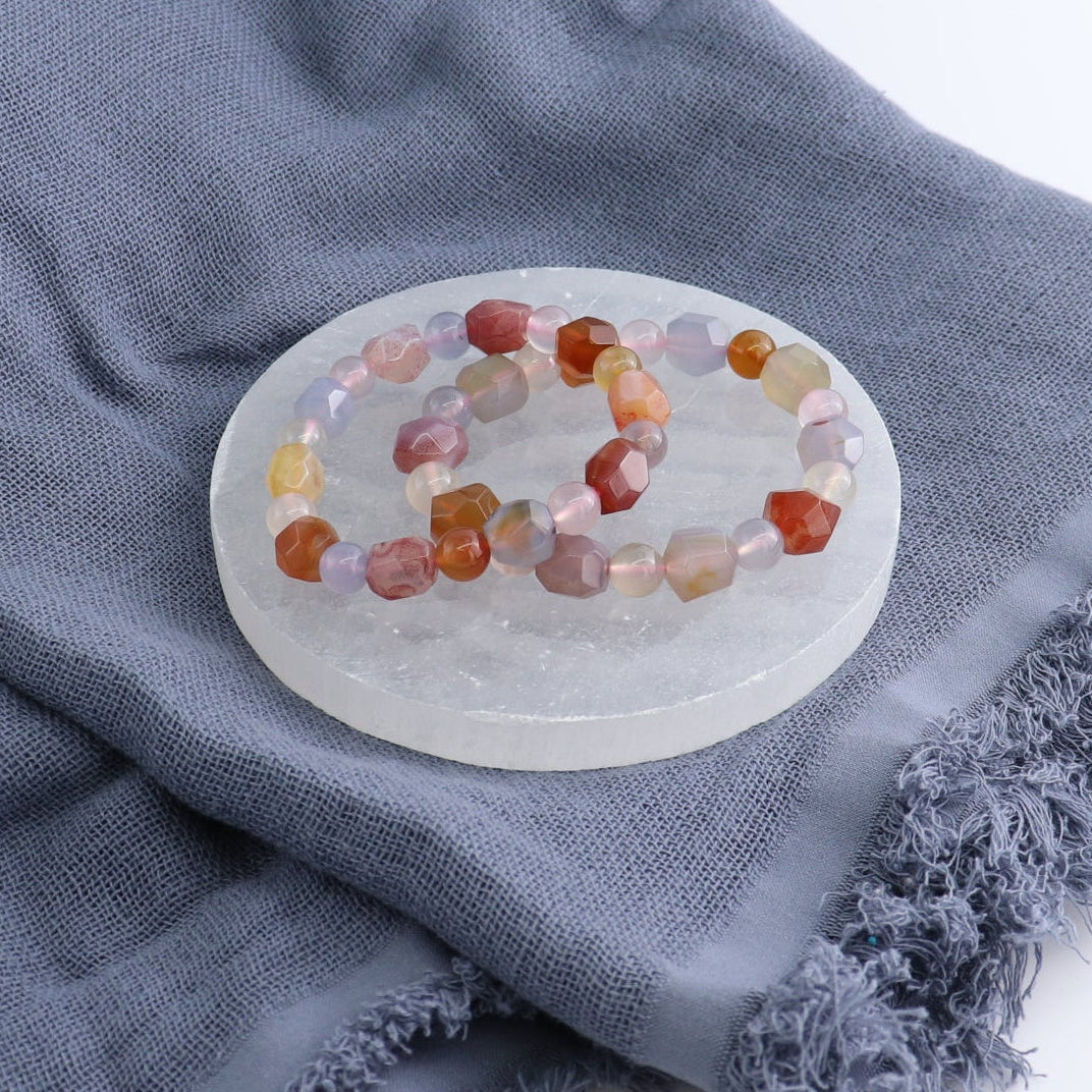 One Mixed Agate Bracelet