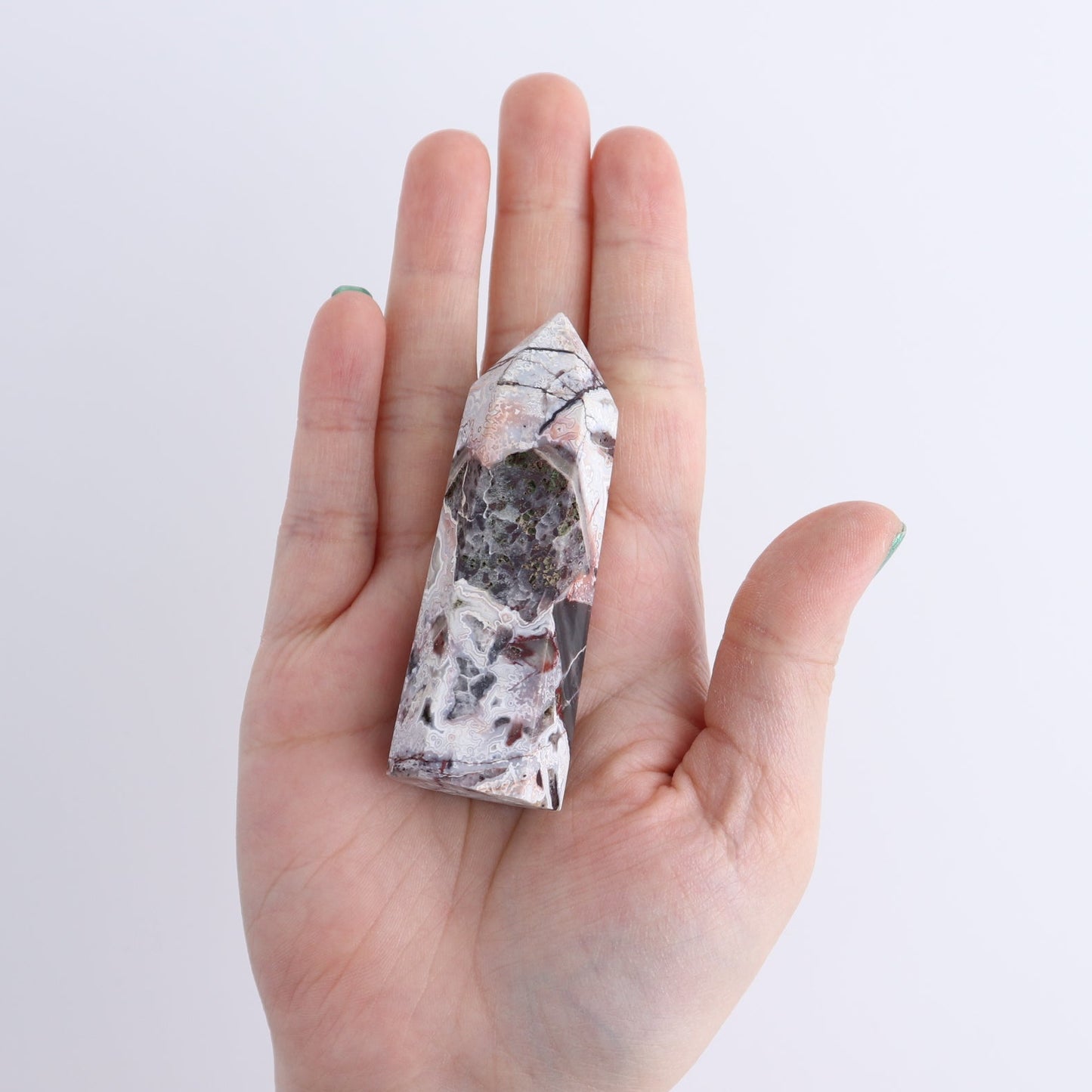 Crazy Lace Agate Towers Set of 8