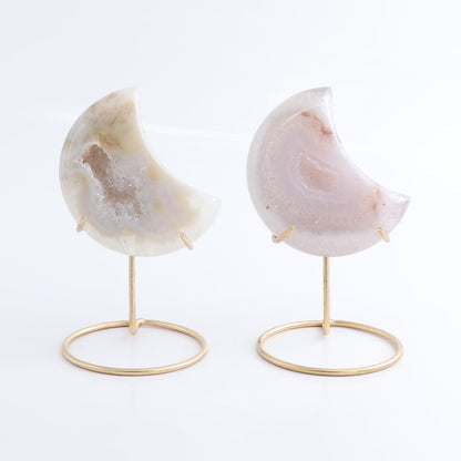 Agate Moons with Stand Set of 5 - Expert Wholesale and Supplier of Wholesale Crystals & Bulk Gemstones, ["Agate","Brazil","moons"]