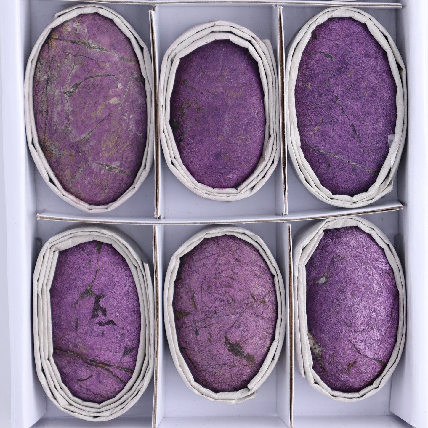 Purpurite Velvet Palm Stones Set of 9