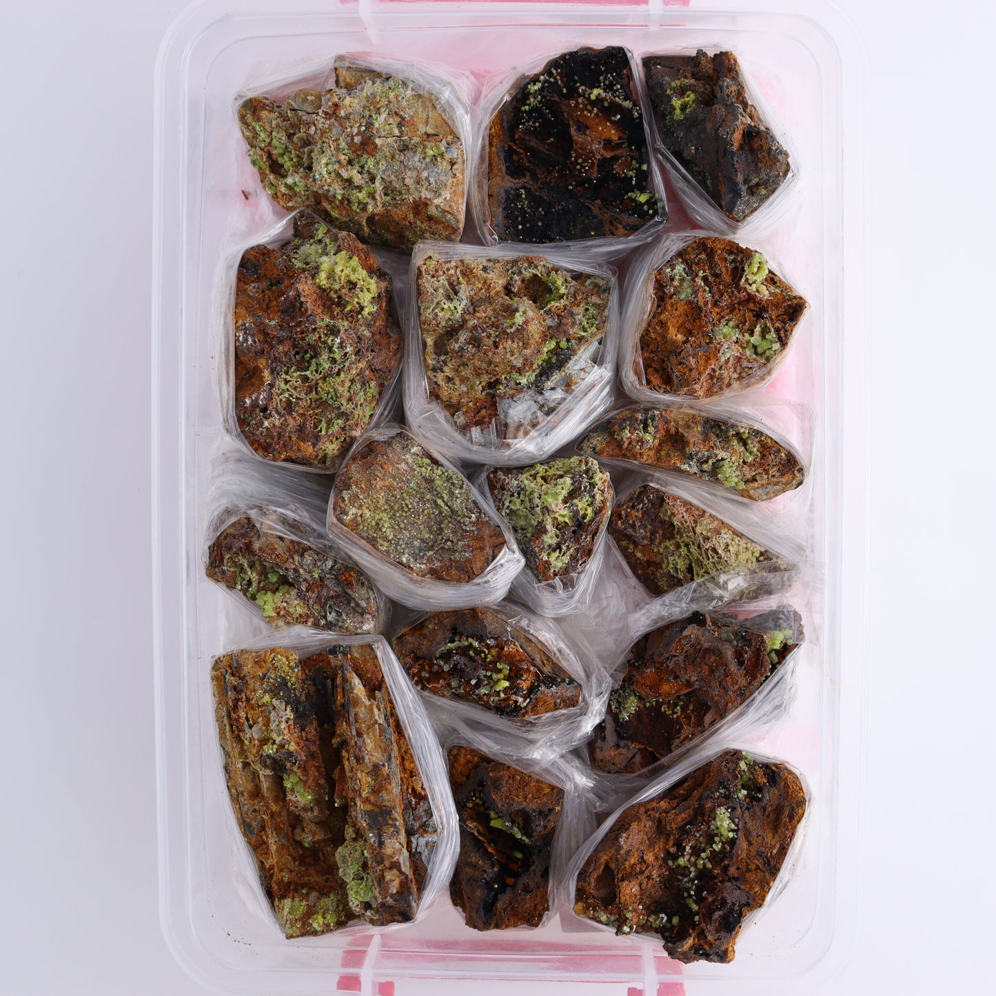 Pyromorphite Flat from Morocco - Expert Wholesale and Supplier of Wholesale Crystals & Bulk Gemstones, ["Flats","Morocco","Pyromorphite"]