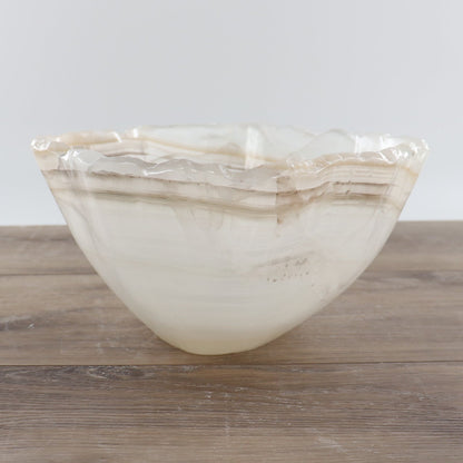 Mexican Onyx/Calcite Bowl 12"