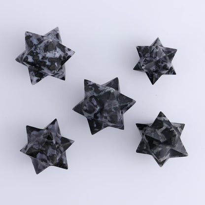 Indigo Gabbro Stars Set of 19 & 1 Cut Base Star - Expert Wholesale and Supplier of Wholesale Crystals & Bulk Gemstones, ["Indigo Gabbro"]