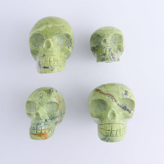 Serpentine Skulls Set of 4