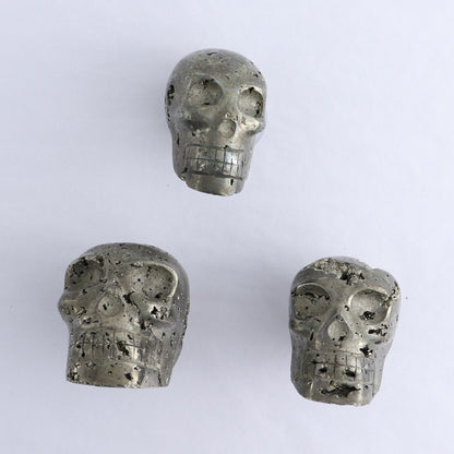 Pyrite Skulls Set of 3