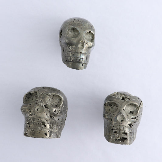 Pyrite Skulls Set of 3