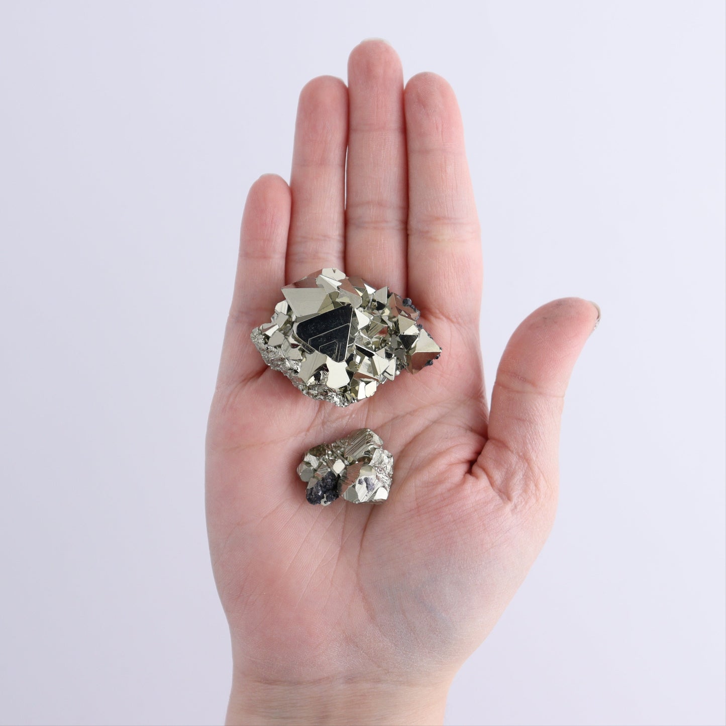 Octahedral Pyrite Clusters Set of 22 - Expert Wholesale and Supplier of Wholesale Crystals & Bulk Gemstones, ["Clusters","Octahedral Pyrite","Peru","Pyrite"]