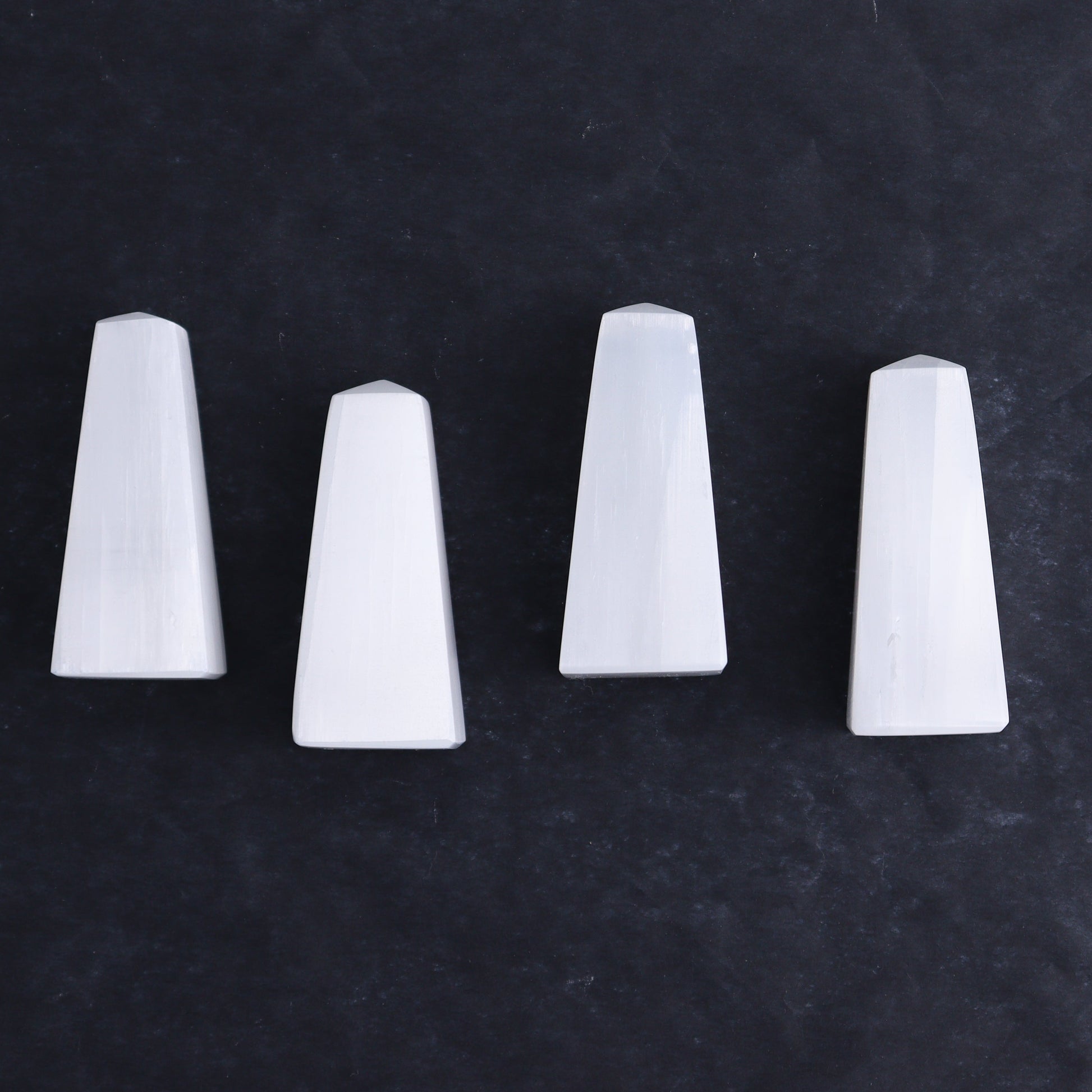 One Selenite (Satin Spar) Obelisk 6 cm - Expert Wholesale and Supplier of Wholesale Crystals & Bulk Gemstones, ["close_30","Morocco","Selenite","Towers"]