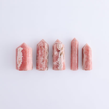 Rhodochrosite Towers Set of 5 - Expert Wholesale and Supplier of Wholesale Crystals & Bulk Gemstones, ["Argentina","Rhodochrosite","Towers"]