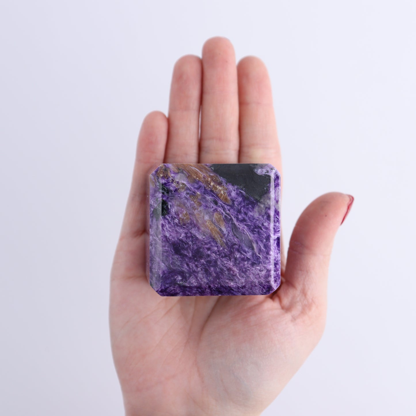 Charoite Cubes Set of 4 - Expert Wholesale and Supplier of Wholesale Crystals & Bulk Gemstones, ["Charoite","Cubes","Russia"]