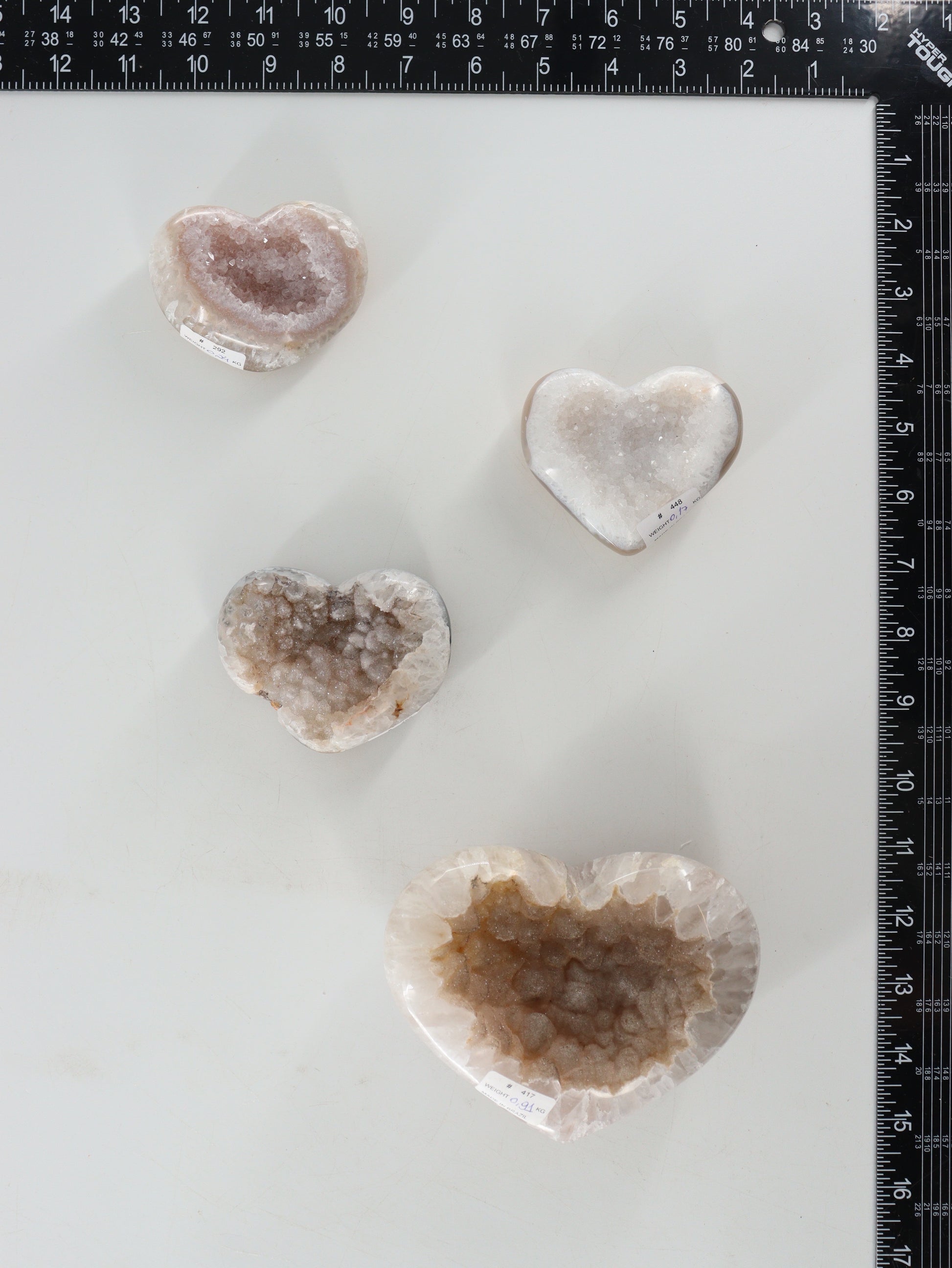 Agate Hearts Set of 4 - Expert Wholesale and Supplier of Wholesale Crystals & Bulk Gemstones, []