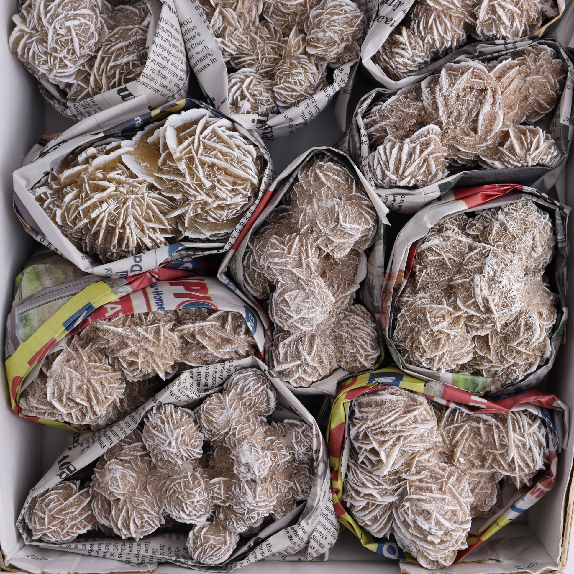 Desert Rose Set of 12 - Expert Wholesale and Supplier of Wholesale Crystals & Bulk Gemstones, ["Desert Rose","Freeforms","Morocco"]