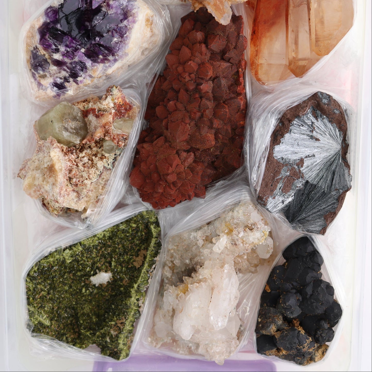 Mixed Minerals Flat from Morocco | Mi Esperanza Minerals | Supplier of Crystals and Onyx