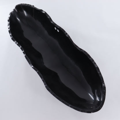 Black Marble Canoe Bowl - Expert Wholesale and Supplier of Wholesale Crystals & Bulk Gemstones, ["Black Marble","Bowls","canoe","Marble","Mexico"]