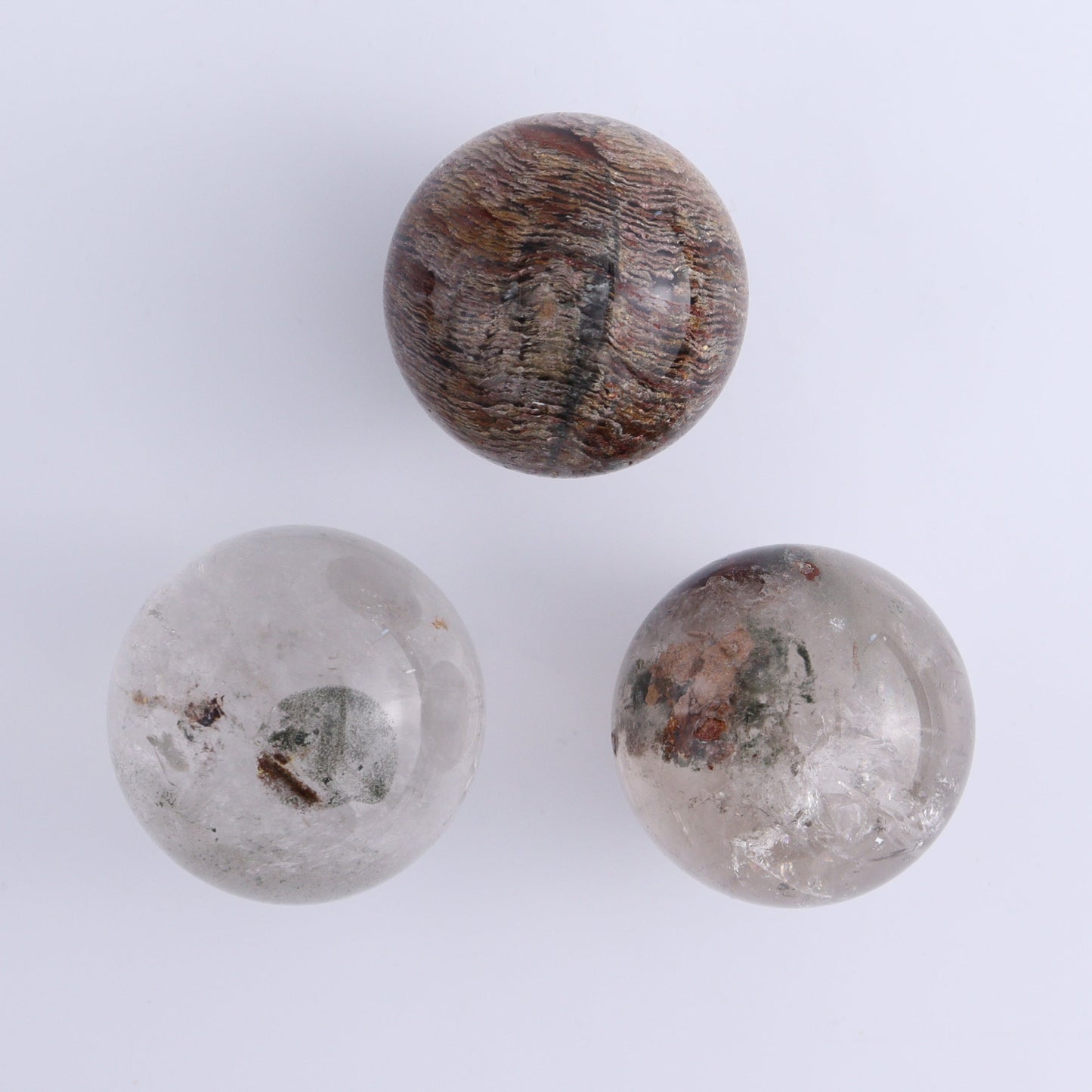 Quartz Spheres Set of 9 - Expert Wholesale and Supplier of Wholesale Crystals & Bulk Gemstones, ["Quartz","Spheres"]