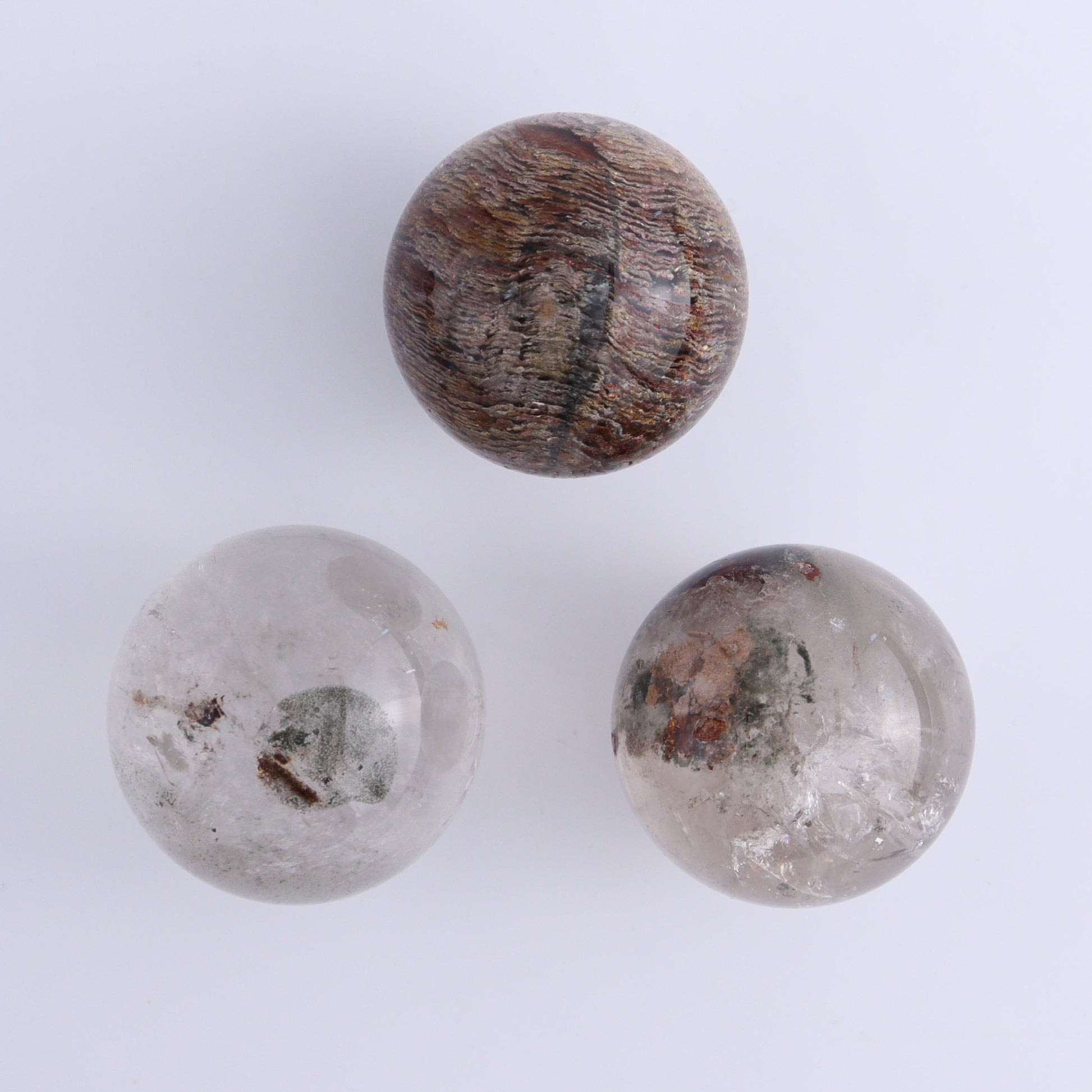 Quartz Spheres Set of 9 - Expert Wholesale and Supplier of Wholesale Crystals & Bulk Gemstones, ["Quartz","Spheres"]