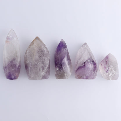 Amethyst Flames Set of 5 - Expert Wholesale and Supplier of Wholesale Crystals & Bulk Gemstones, ["Amethyst","Brazil","flames"]