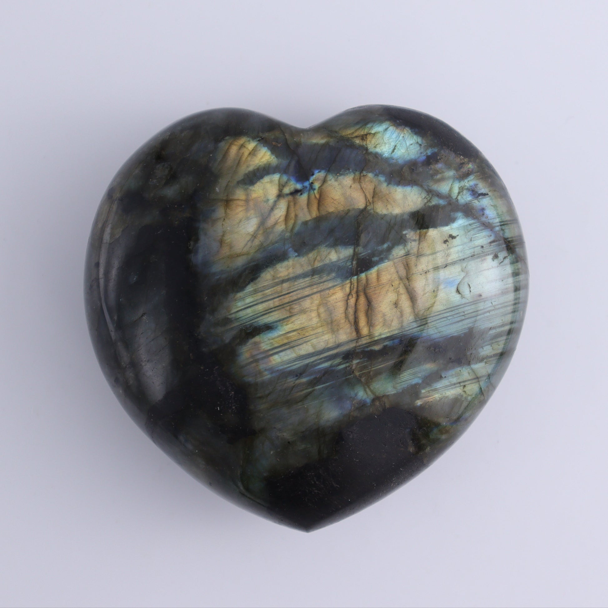 Labradorite Hearts Set of 3 - Expert Wholesale and Supplier of Wholesale Crystals & Bulk Gemstones, ["Hearts","Labradorite","Madagascar"]