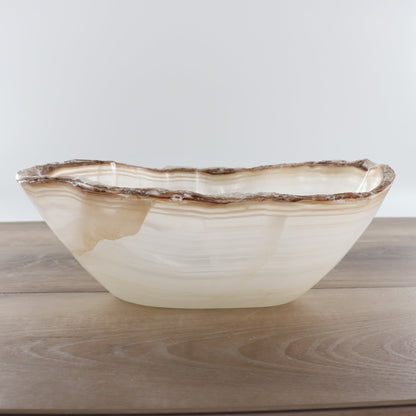 Mexican Onyx/Calcite Bowl 12"