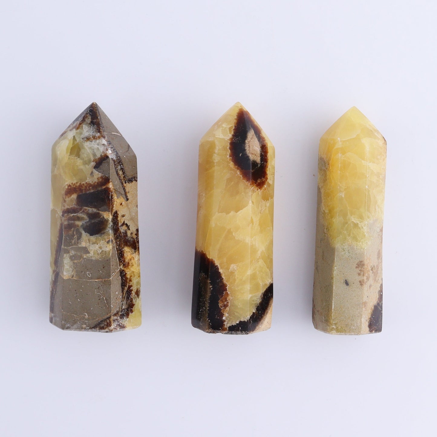 Septarian Towers Set of 9 - Expert Wholesale and Supplier of Wholesale Crystals & Bulk Gemstones, ["Madagascar","Septarian","Towers"]