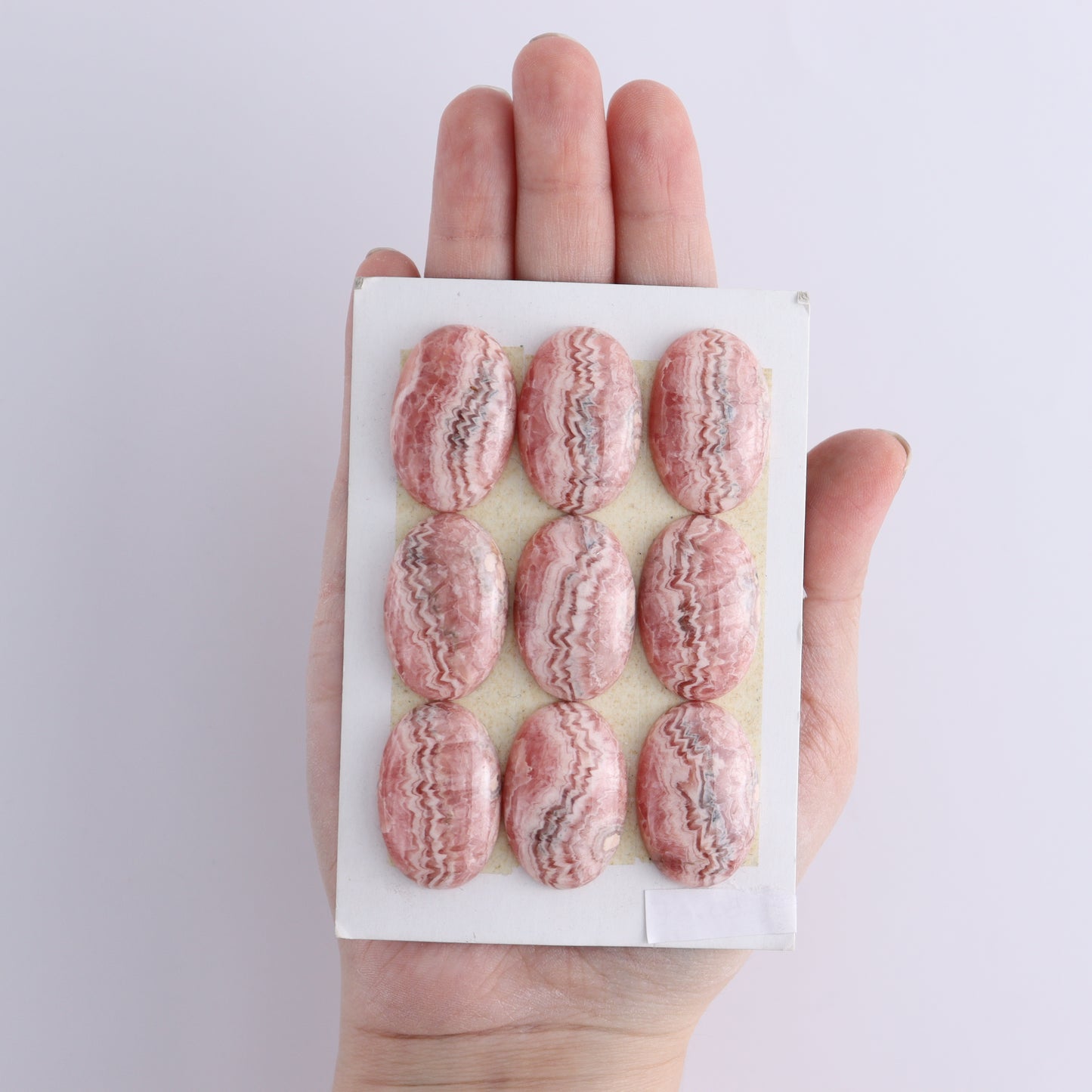 Rhodocrosite Cabs Set of 9 - Expert Wholesale and Supplier of Wholesale Crystals & Bulk Gemstones, ["Cabs","Rhodochrosite"]