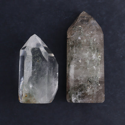 Garden Quartz Towers Set of 4 - Expert Wholesale and Supplier of Wholesale Crystals & Bulk Gemstones, ["Brazil","Garden Quartz","Quartz","Towers"]