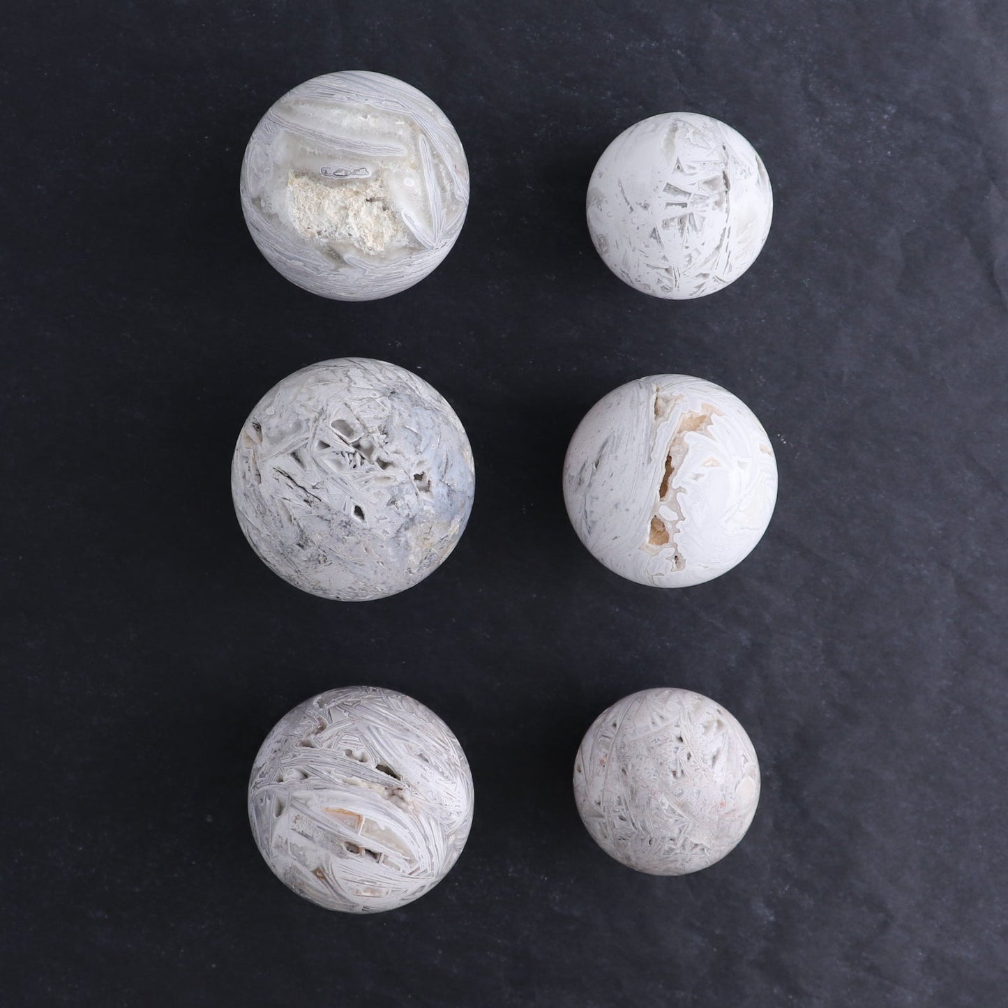 Agate Spheres Set of 6