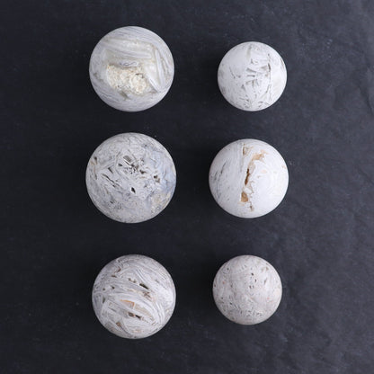 Agate Spheres Set of 6