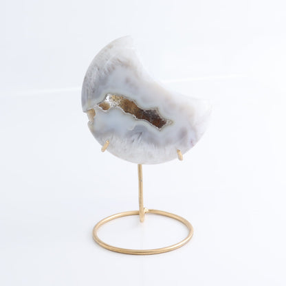 Agate Moons with Stand Set of 5